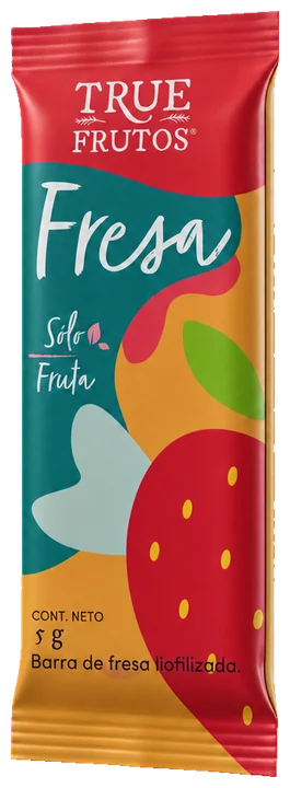 True Frutos, barra de fresa liofilizada, 5 g