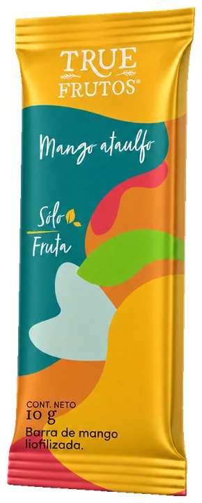 True Frutos, barra de mango ataulfo liofilizado, 10 g